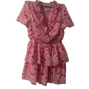 TCEC PINK FLORAL DRESS SIZE MEDIUM RARE